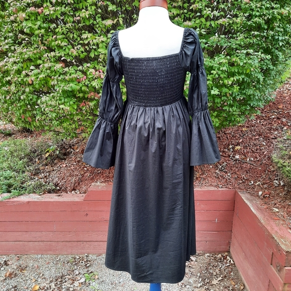 Eloquii Smock Top Off the Shoulder Dress Puff Sleeves Costume Peasant Plus 14 - Picture 8 of 13